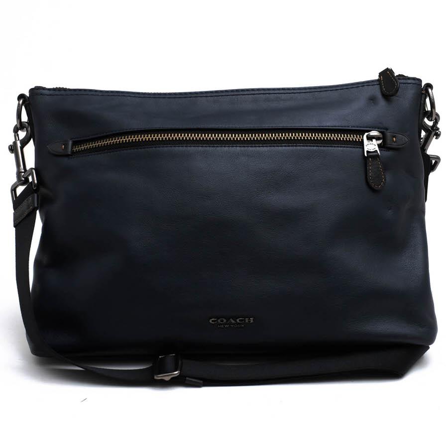 【値下げ】Coach グラハム　レザースリングバッグ COACH】コーチ メンズ スムースレザー グラハム クロスボディー 2way