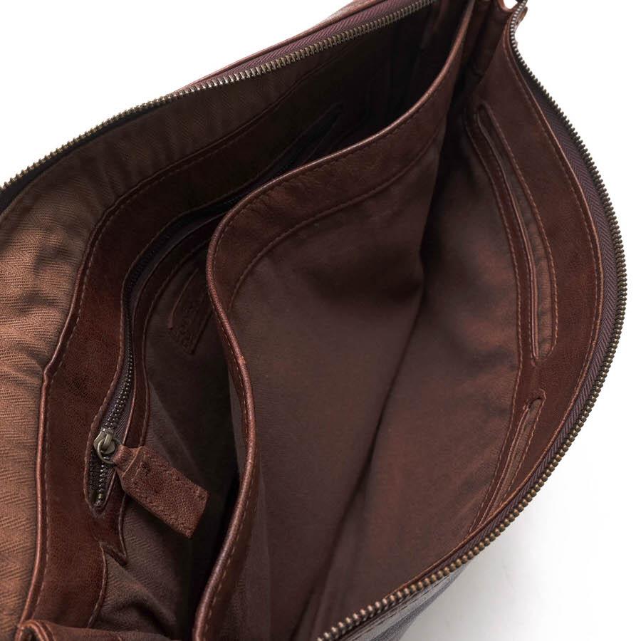 genten(ゲンテン) ショルダーバッグ - ブラウン レザー genten - genten(ゲンテン) ショルダーバッグ - ブラウン レザーの通販
