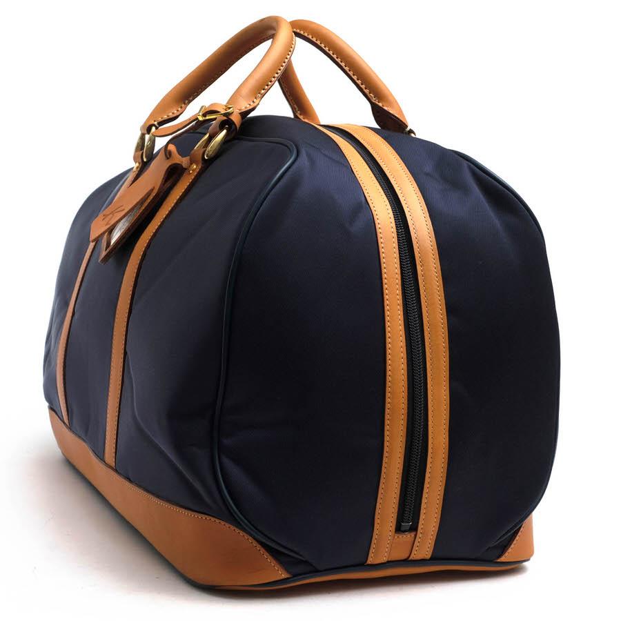 Kitamura（キタムラ） ボストンバッグ ナイロンツイル 牛革 : Desir