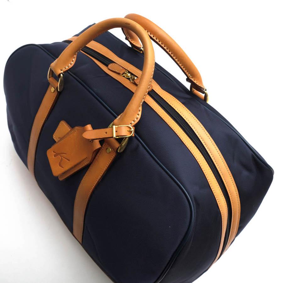 Kitamura（キタムラ） ボストンバッグ ナイロンツイル 牛革 : Desir