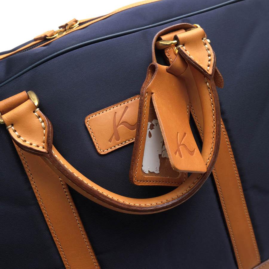 Kitamura（キタムラ） ボストンバッグ ナイロンツイル 牛革 : Desir