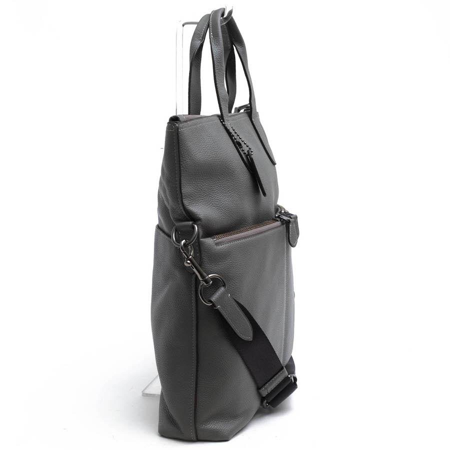 ○コーチ COACH ペブルドレザー 牛革 トートバッグ F24840 Metropolitan Utility Tote メトロポリタン ユーティリティ トート ビジ 中古 COACH（コーチ） トートバッグ F24840 Metropolitan Utility Tote