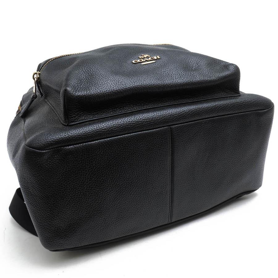 COACH チャーリー バックパック リュック F38288 牛革 ブラック COACH（コーチ） リュック F38288 Charlie Backpack In Pebble Leather