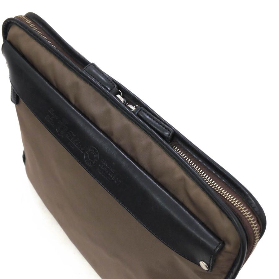 ○フェリージ Felisi 伊リモンタ社ナイロン バケッタレザー 牛革 セカンドバッグ/クラッチバッグ 907 メンズ 【中古】 中古 Felisi（フェリージ） セカンドバッグ/クラッチバッグ 907 伊リモンタ