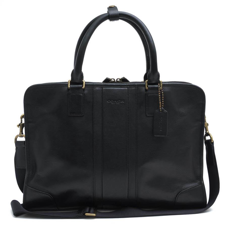 COACH（コーチ） ビジネスバッグ F71171 HERITAGE WEB LEATHER SLIM 