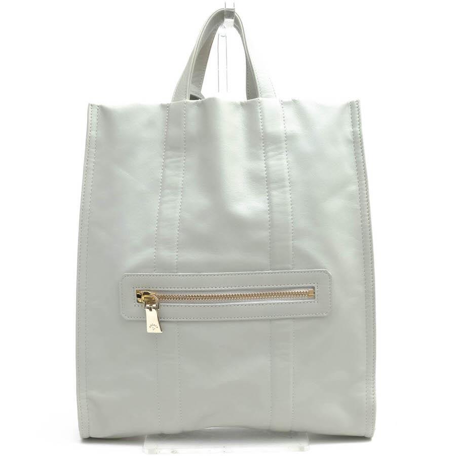 ○アニアリ aniary 牛革 トートバッグ 19-02001 Garment Leather Cluch Tote Bag 2WAY クラッチバッグ ユニセックス 男女兼用 メン 中古 aniary（アニアリ） トートバッグ 19-02001 Garment Leather Cluch