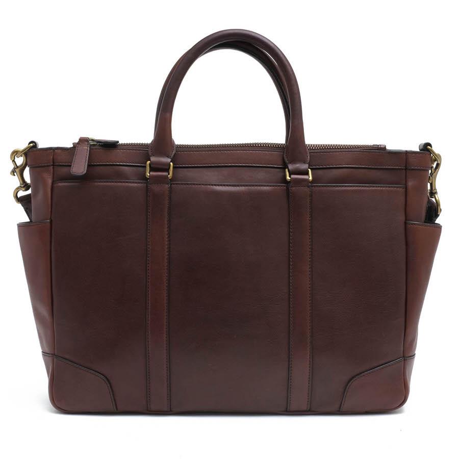 ○コーチ COACH 牛革 ビジネスバッグ 71057 Bleecker Metropolitan Bag In Leather ブリーカー メトロポリタン 2WAY ショルダーバ  中古 COACH（コーチ） ビジネスバッグ 71057 Bleecker Metropolitan Bag In