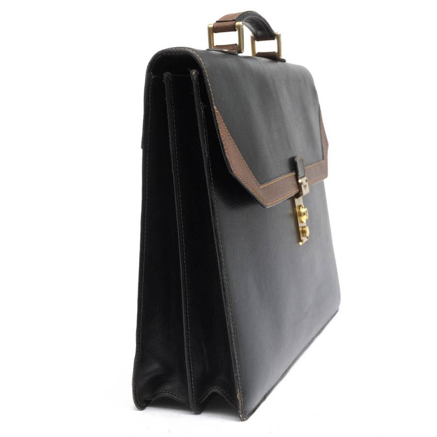 定価50万以上　美品　ブリオーニ　ブリーフケース　ビジネスバック Brioni ／ ブリオーニ レザー ブリーフケース イタリア製 ビジネス