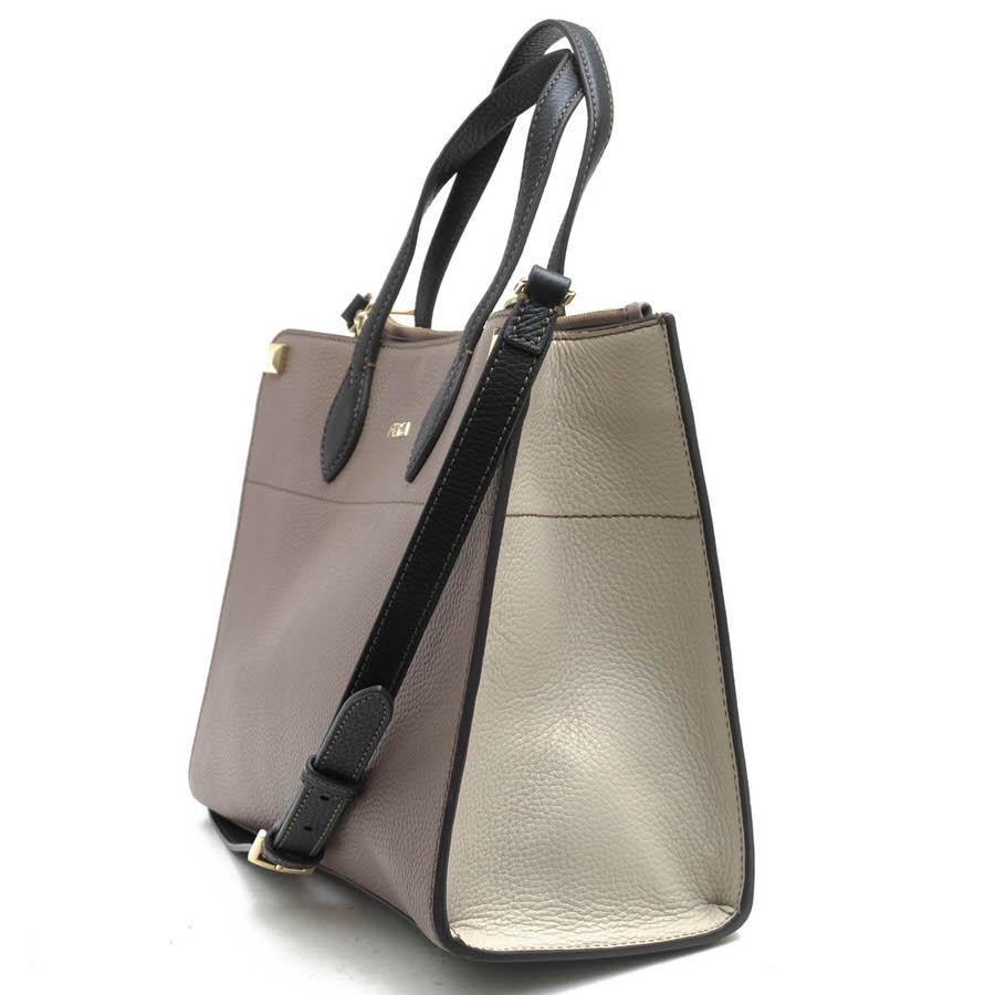 フルラ♡バイカラーハンドバッグ♡白×黒 FURLA（ホワイト/白色系）の 