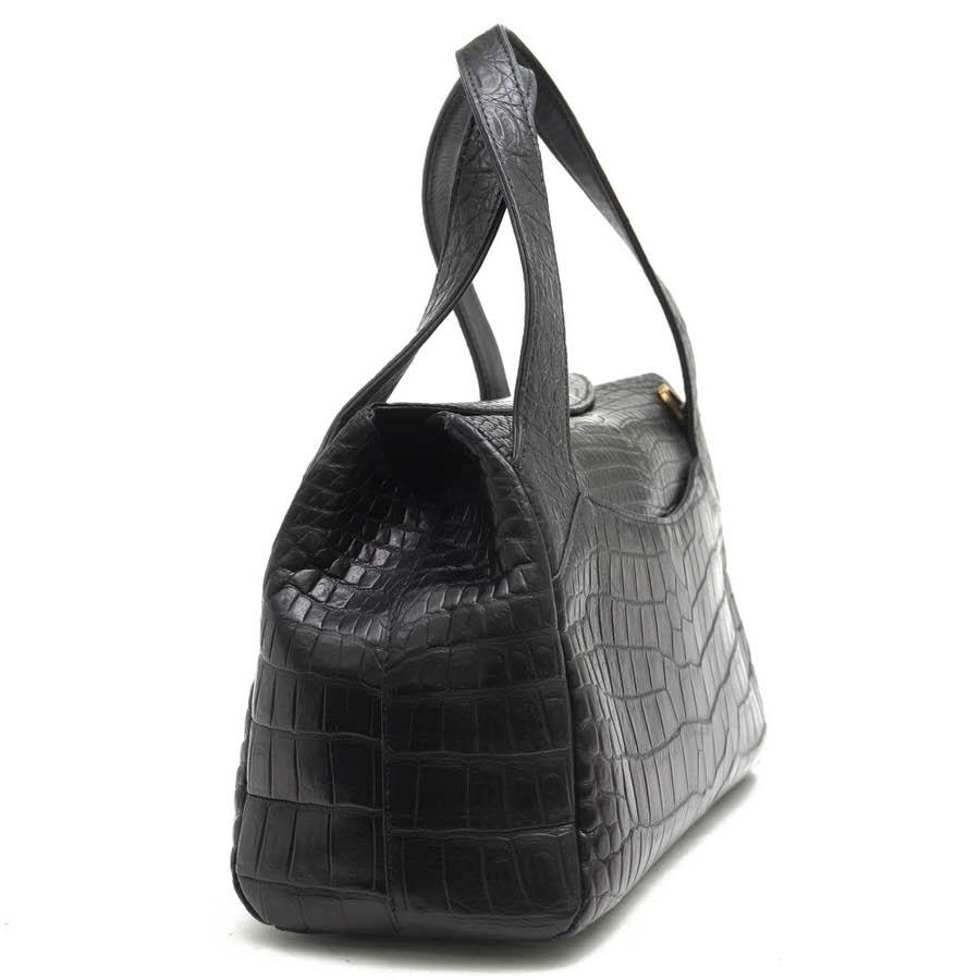 【極美品】JRA認定 クロコダイルレザー クリスタルレプティルズ ハンドバッグ Crystal Reptiles クリスタルレプティルズ ハンドバッグ 02S26B JRA