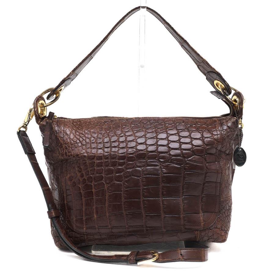 ○ボーグラン BEAUGRAND マットクロコダイル ショルダーバッグ 2WAY ショルダーバッグ レディース 【中古】 中古 BEAUGRAND ボーグラン ショルダーバッグ マットクロコダイル 2WAY