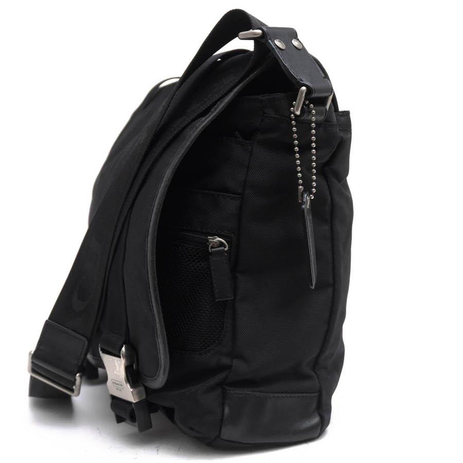 未使用級 COACH 黒 ボイジャー メッセンジャー フラップ ブラック COACH（コーチ） ショルダーバッグ F70422 Voyager Messenger