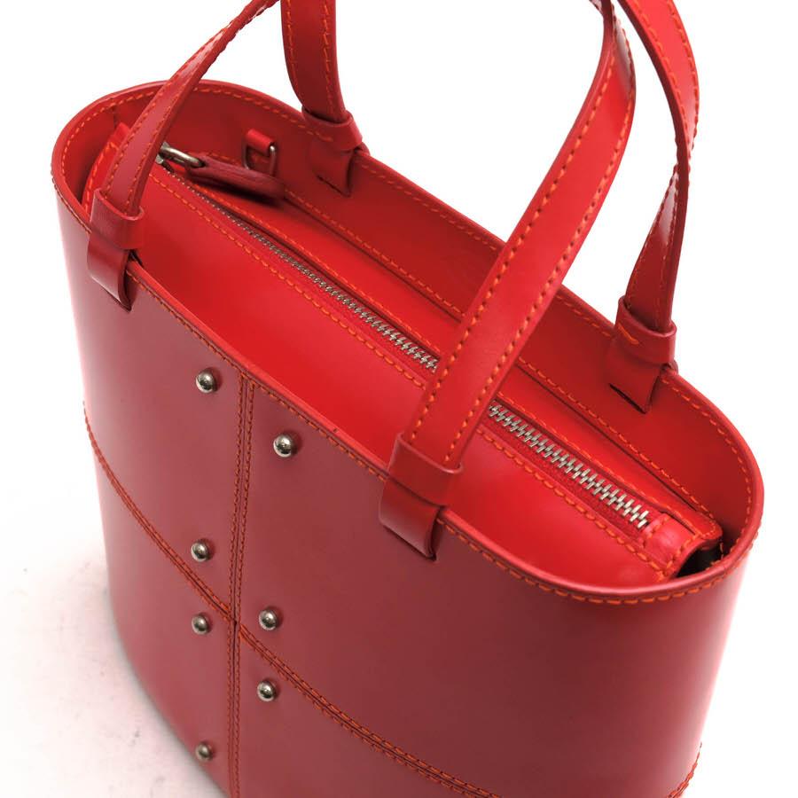 【美品】TOD'S カーフ レザー ハンド トート バッグ ショルダー 大容量 TOD'S（トッズ） トートバッグ 牛革 カーフ スタッズ : Desir Yahoo