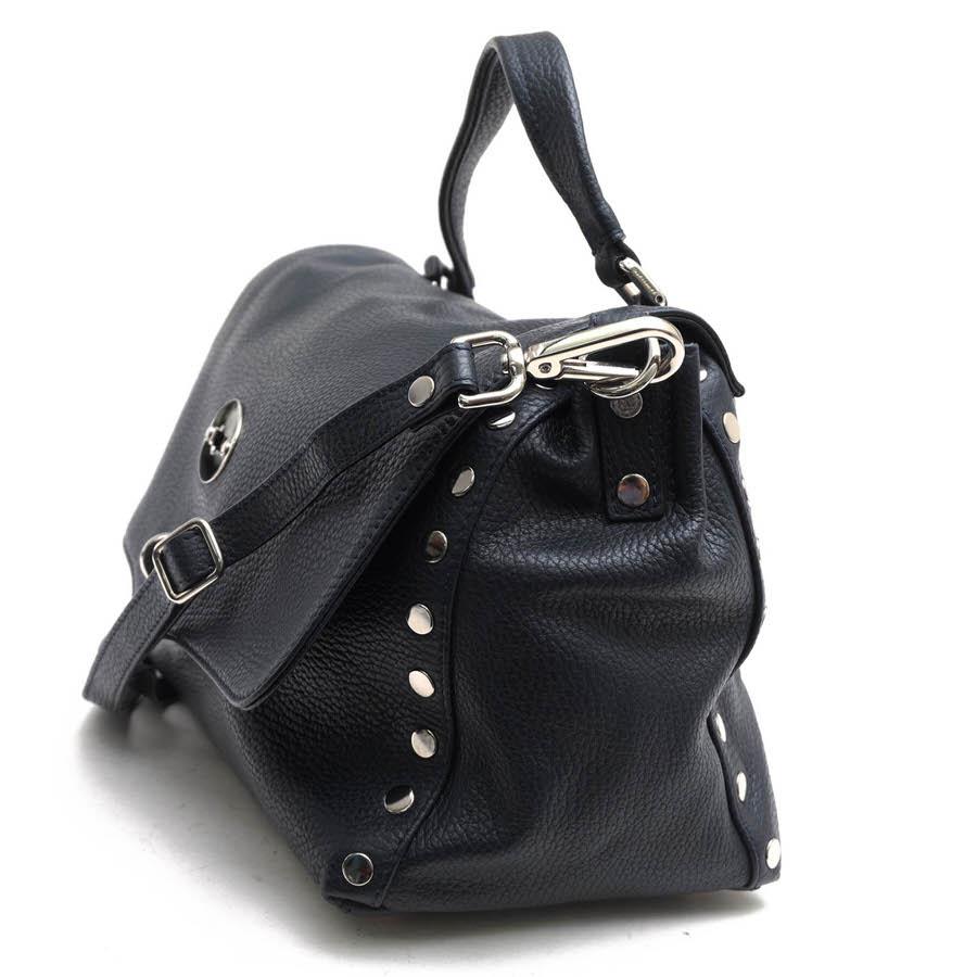 ○ザネラート ZANELLATO カーフスキン 子牛革 ハンドバッグ POSTINA S ポスティーナ フラップ式 2WAY ショルダーバッグ シボ革 シ  中古 ZANELLATO ザネラート ハンドバッグ POSTINA S ポスティーナ カーフ