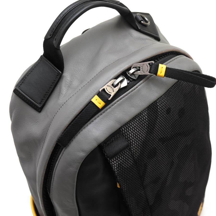 COACH コーチ リュック 4001 Edge Backpack With Camo Print メッシュプリントナイロン スムースカーフレザー 牛革 デイパック 迷彩・カモ_4