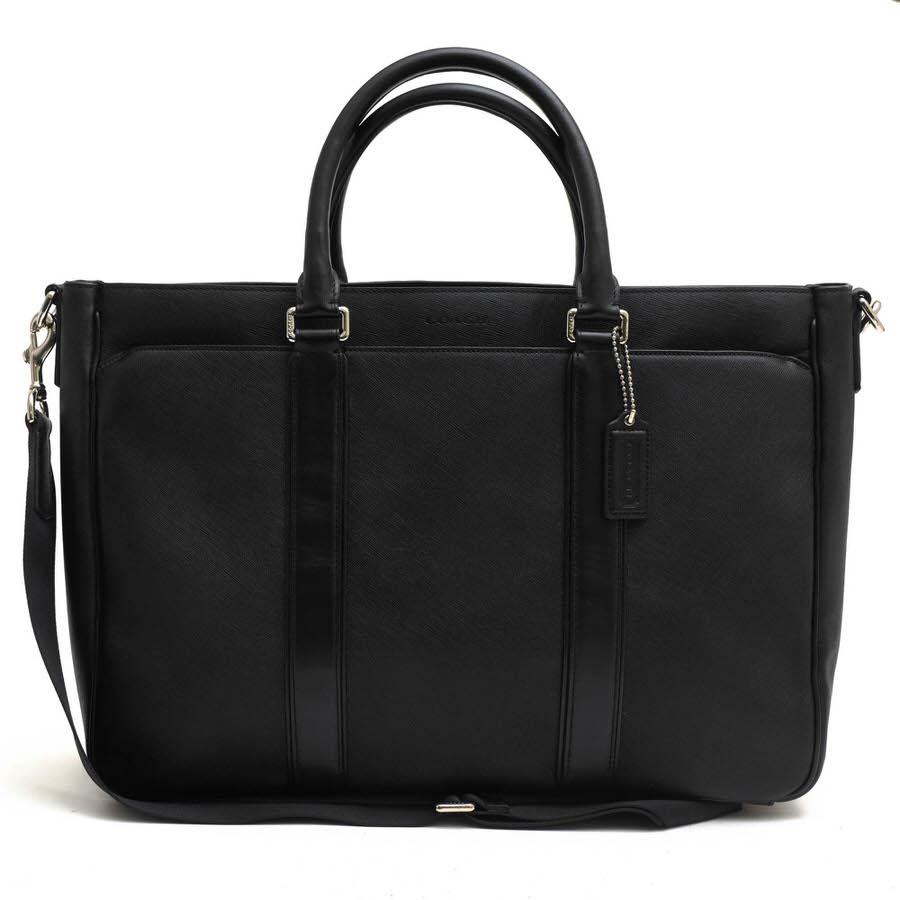 お値下げ中！ COACH コーチ ビジネスバッグ F71252 レキシントン サフィアーノ メトロポリタン ブラック 革 2WAY ショルダーバッグ 西岡店 COACH（コーチ） ビジネスバッグ F71252 Metropolitan bag