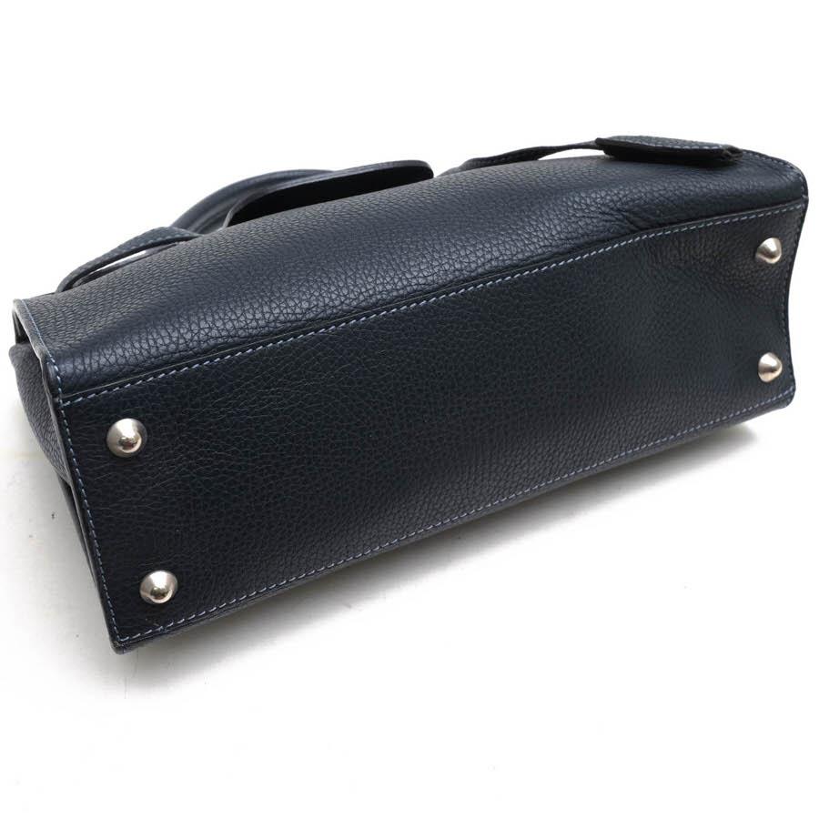 Harrods（ハロッズ） ハンドバッグ 牛革 ベルトデザイン シボ革