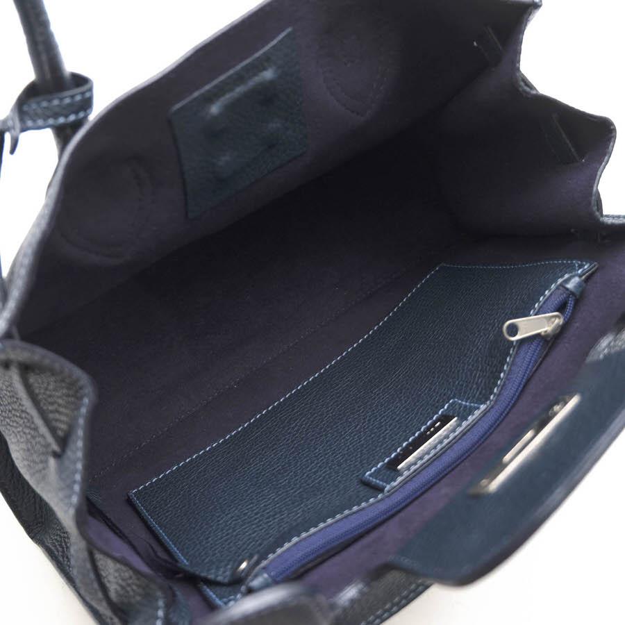 Harrods（ハロッズ） ハンドバッグ 牛革 ベルトデザイン シボ革