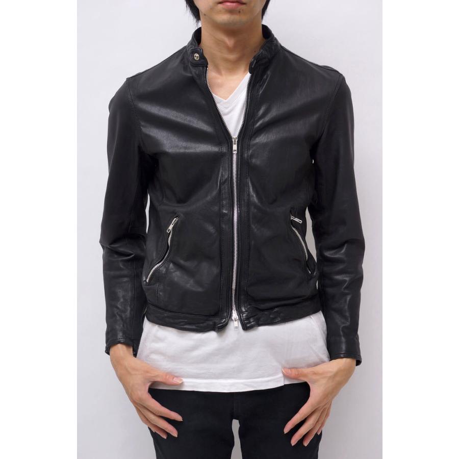 ビューティ&ユース ユナイテッドアローズ／BEAUTY & YOUTH  ライダース ジャケット JKT アウター メンズ 男性 男性用 レザー 革 本革 ブラック 黒 BY ゴート シングルライダース 1225-199-5852 BEAUTY & YOUTH ビューティ&ユース ユナイテッドアローズ ライダース