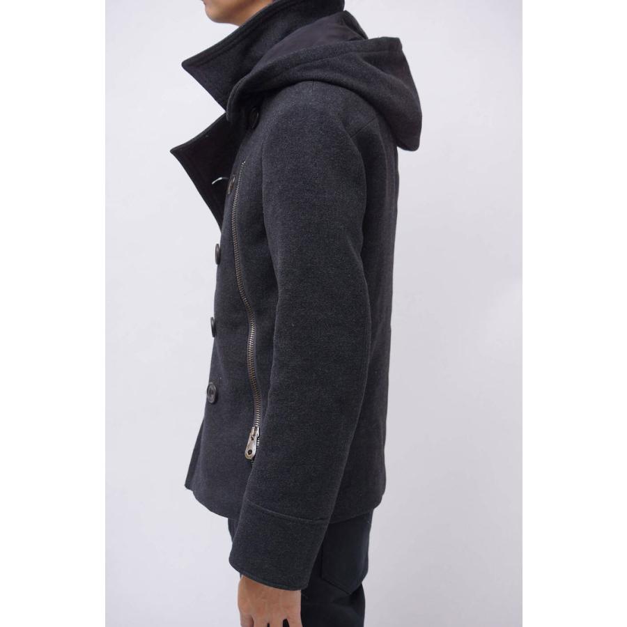 junhashimoto コート junhashimoto ジュンハシモト ジャケット 11AW ZIP&HOODED P-COAT/P