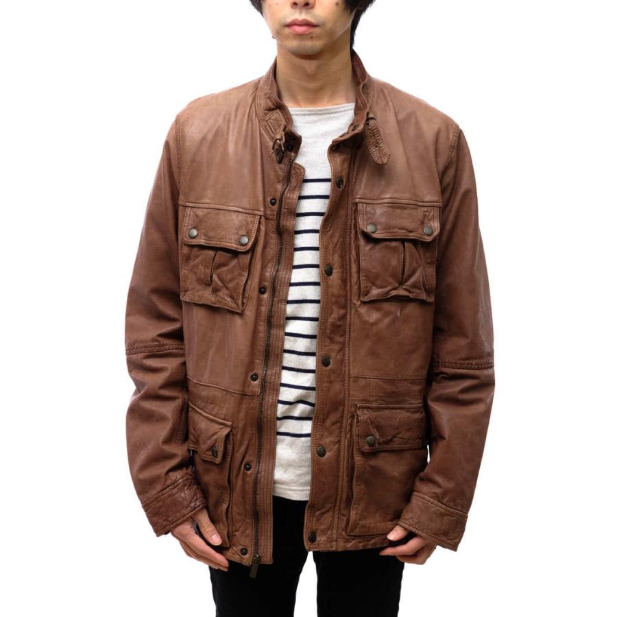 Cole haan top washed leather jacket