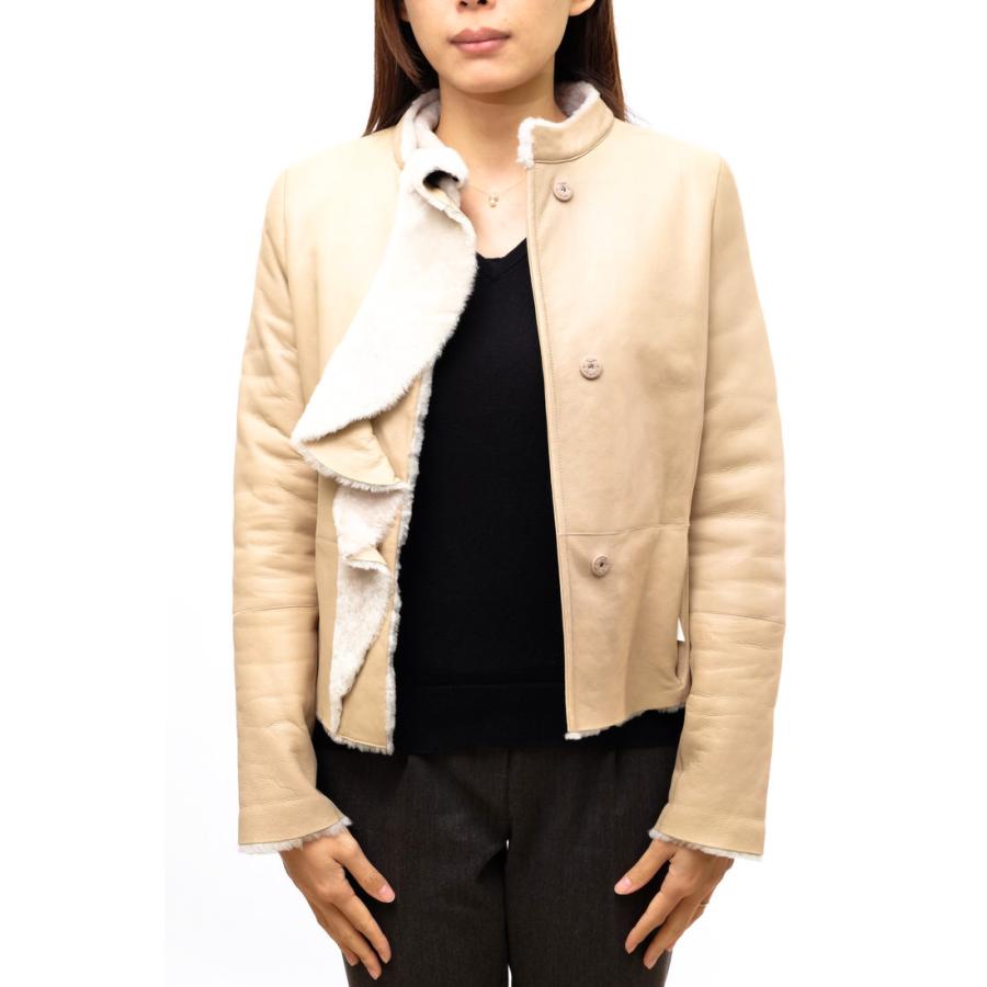 ○ヴァレンティノ VALENTINO ローマ ROMA シープスキン ムートン ジャケット レディース 中古 VALENTINO ヴァレンティノ ジャケット ローマ ROMA シープスキン