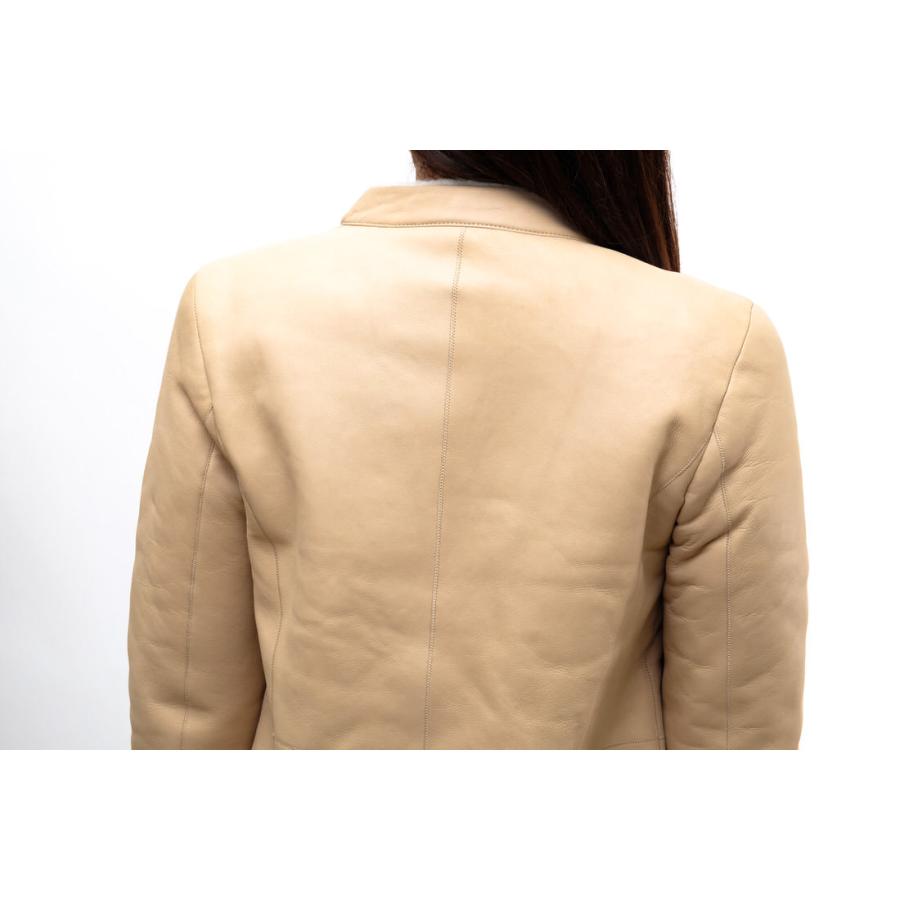 ○ヴァレンティノ VALENTINO ローマ ROMA シープスキン ムートン ジャケット レディース 中古 VALENTINO ヴァレンティノ ジャケット ローマ ROMA シープスキン