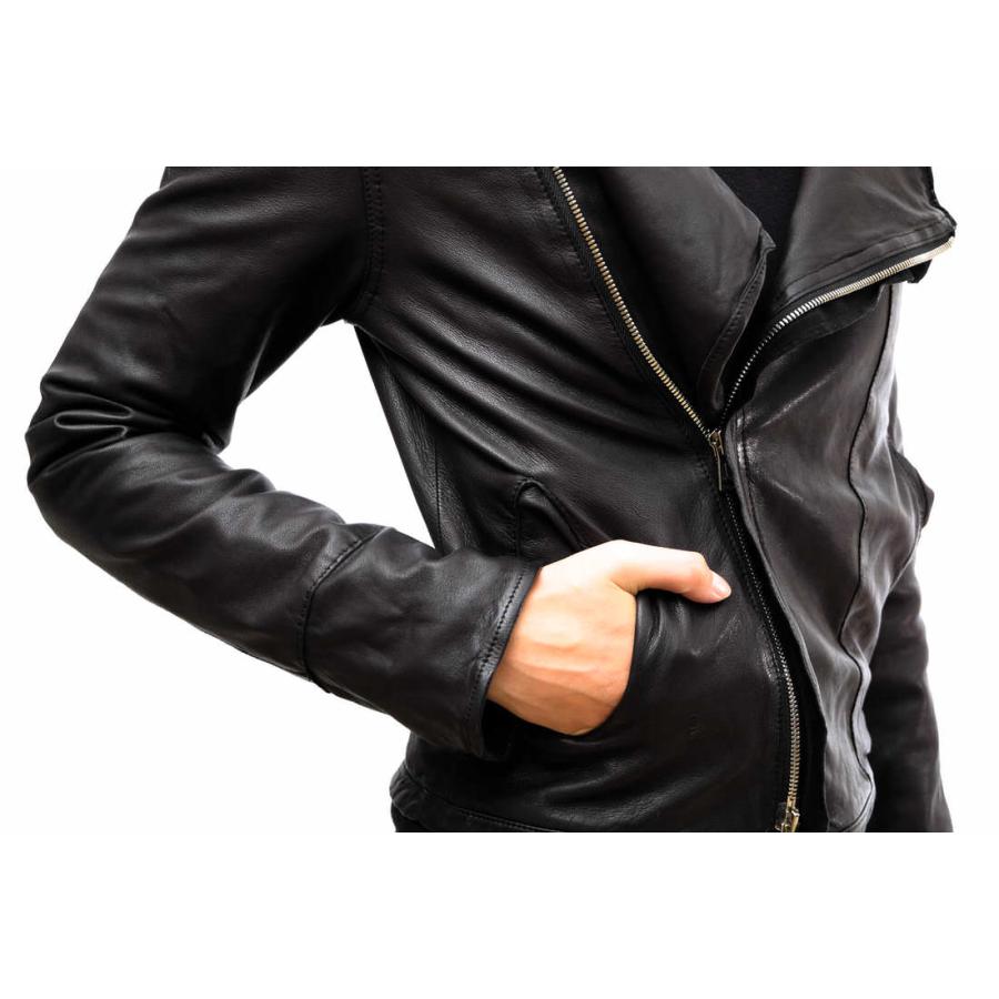 EDITION ラムレザー ライダースジャケット 34 【公式通販】