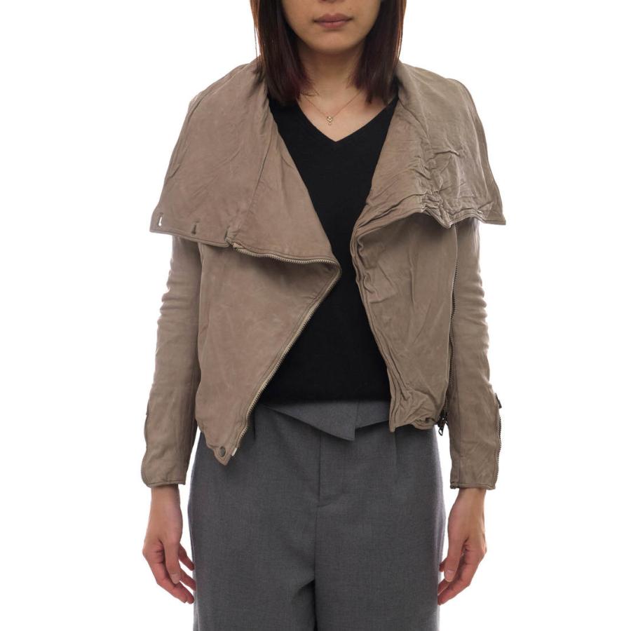 ○シシ Sisii  ダブルライダース 12044004 ドレープ ウォッシュ加工 レディース 【中古】 中古 sisii（シシ） ダブルライダース 12044004 ドレープ ウォッシュ加工