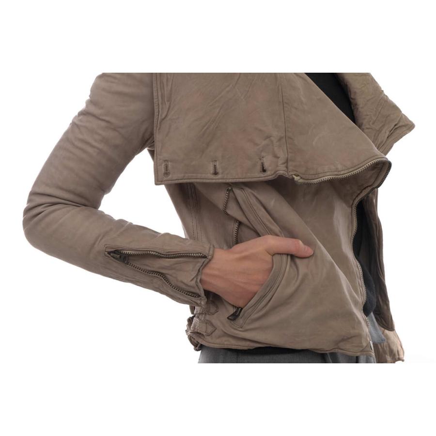 sisii（シシ） ダブルライダース 12044004 ドレープ ウォッシュ加工