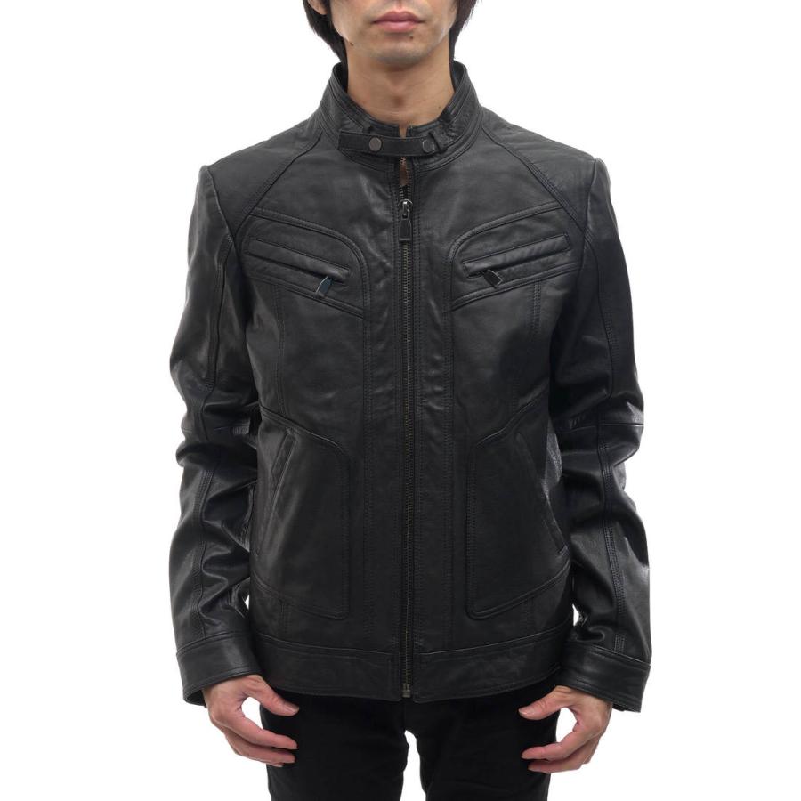 ZARA ザラ シングルライダース BLACK TAG ブラックタグ シボ革 