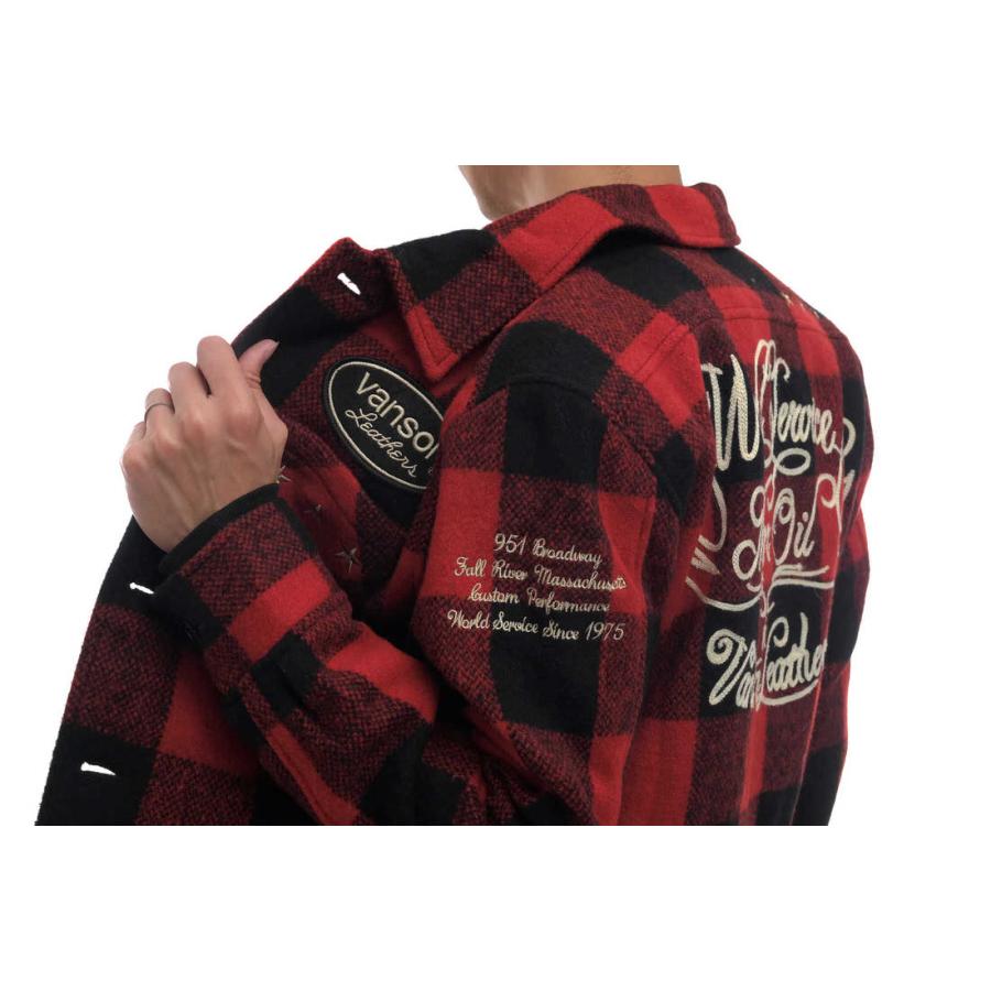 VANSON（バンソン） ジャケット NVSL-114 バッファローチェック柄
