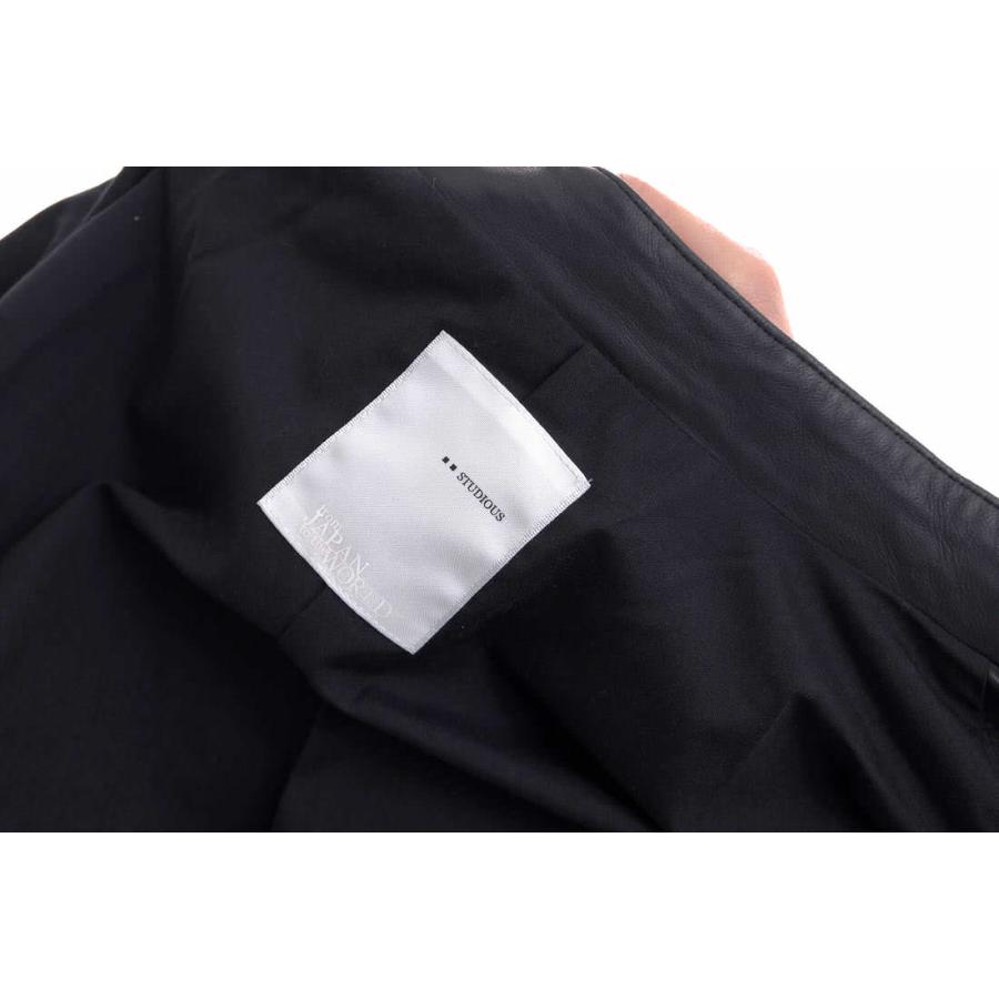 STUDIOUS ステュディオス シングルライダース G12030502 ラムレザー 羊