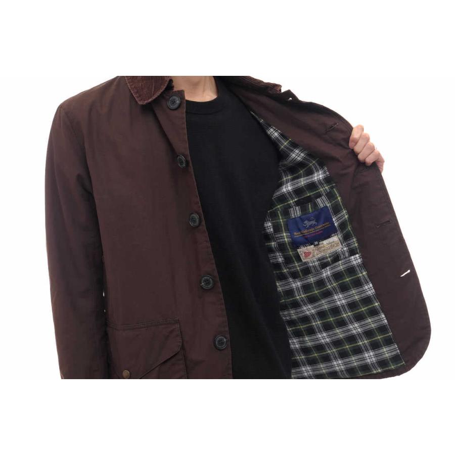 ウエストミッドランズ アウターウェア／West Midlands Outerwear ブルゾン ジャケット JKT アウター メンズ 男性 男性用コットン 綿 キャンバス オリーブ カーキ  WAX WORK JKT 裏地チェック柄 コーデュロイ West Midlands Outerwear ウエストミッドランズ アウターウェア