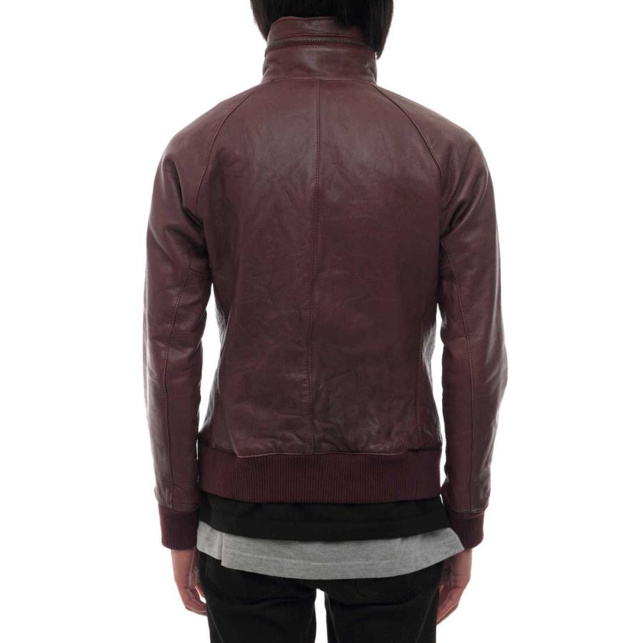 ○ジュンハシモト junhashimoto 牛革 カーフ ブルゾン LET003 SNAP RIB JERSEY リブ ウォッシュ加工 メンズ 【中古】 中古 junhashimoto ジュンハシモト ブルゾン LET003 SNAP RIB JERSEY 牛革