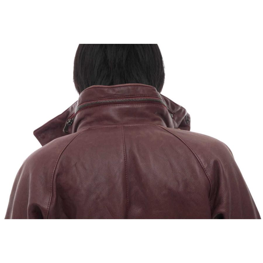 junhashimoto ジュンハシモト ブルゾン LET003 SNAP RIB JERSEY 牛革