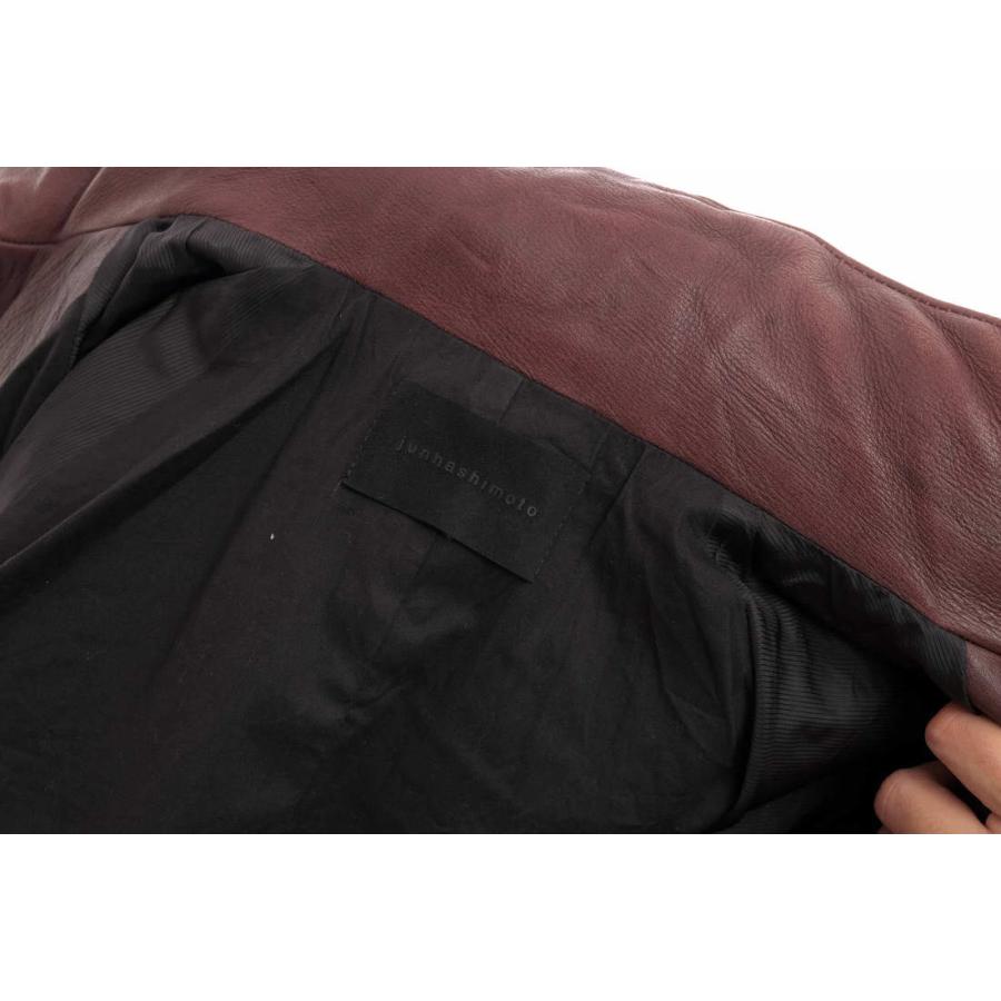 junhashimoto ジュンハシモト ブルゾン LET003 SNAP RIB JERSEY 牛革