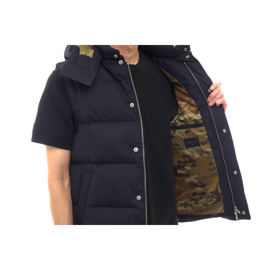 【美品】SOPHNET. ダウンベスト カモフラ SOPHNET. ソフネット ダウンベスト SOPH-123027 2LAYER WOOL