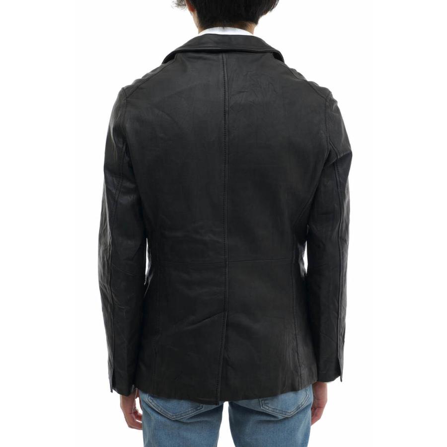 ESTNATION エストネーション テーラードジャケット ラムレザー 子羊革