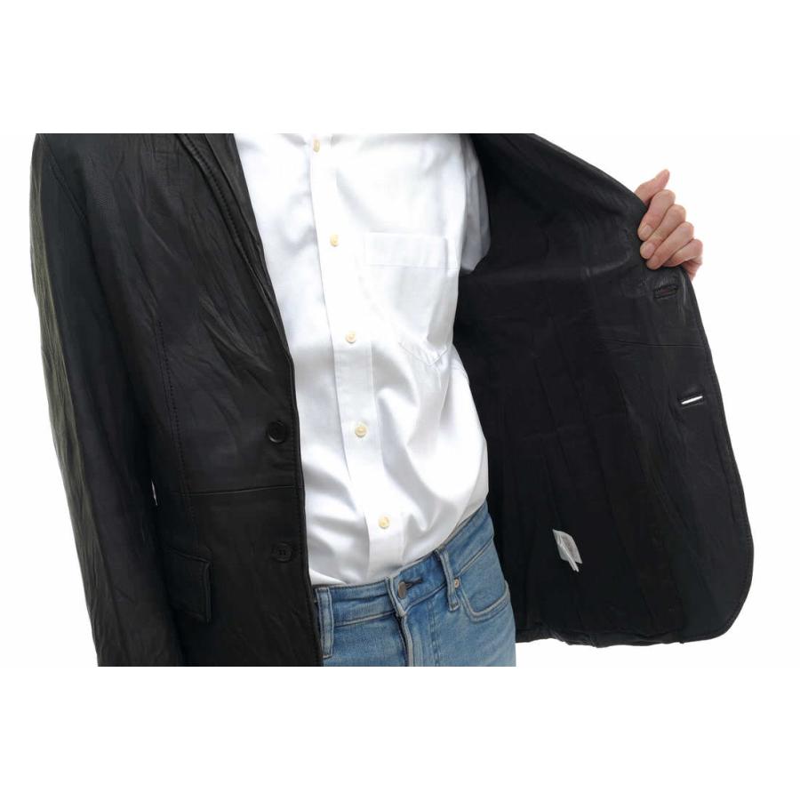 ESTNATION エストネーション テーラードジャケット ラムレザー 子羊革