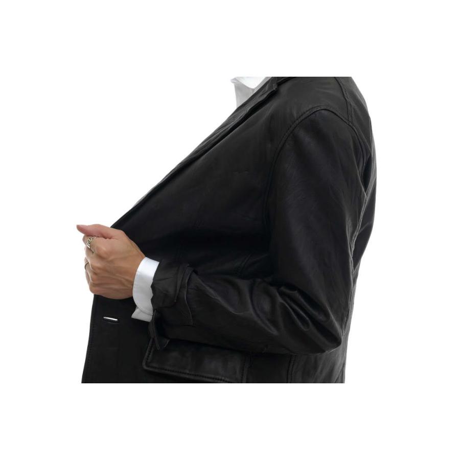 ESTNATION（エストネーション） テーラードジャケット ラムレザー 子羊