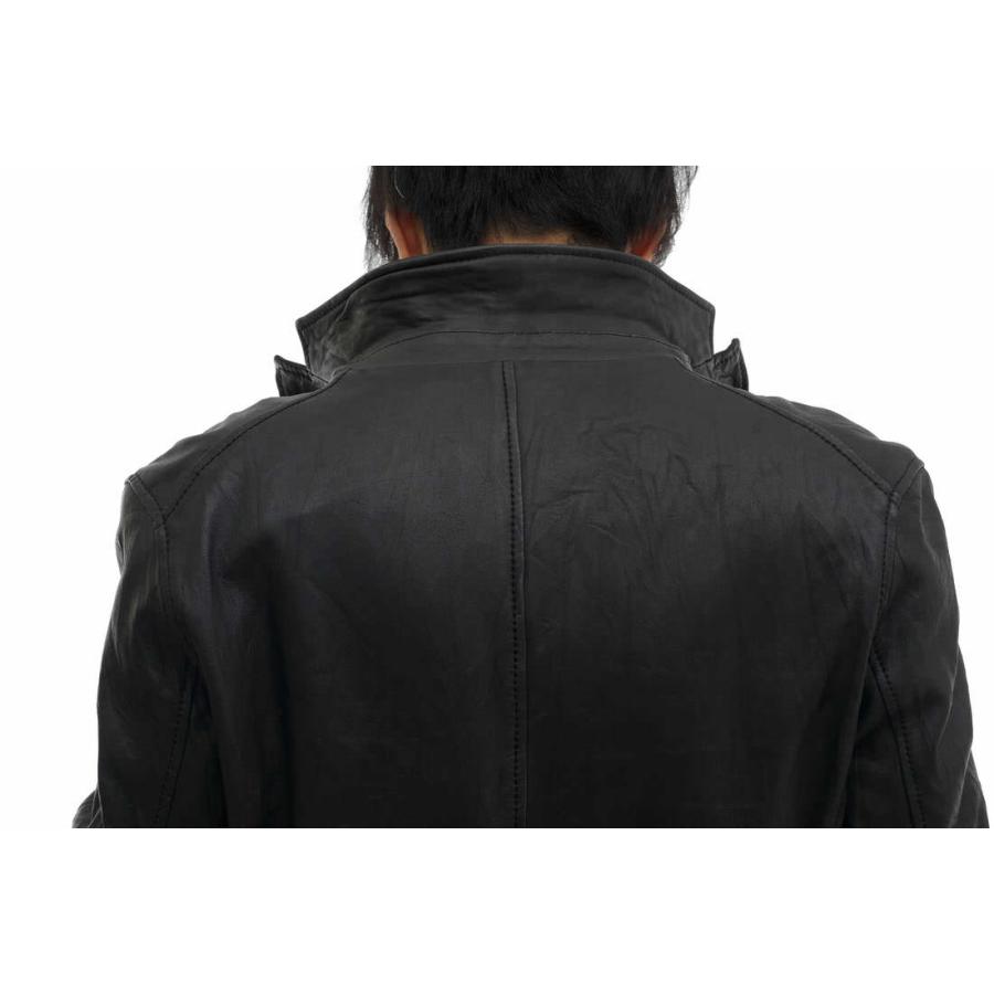 ESTNATION（エストネーション） テーラードジャケット ラムレザー 子羊