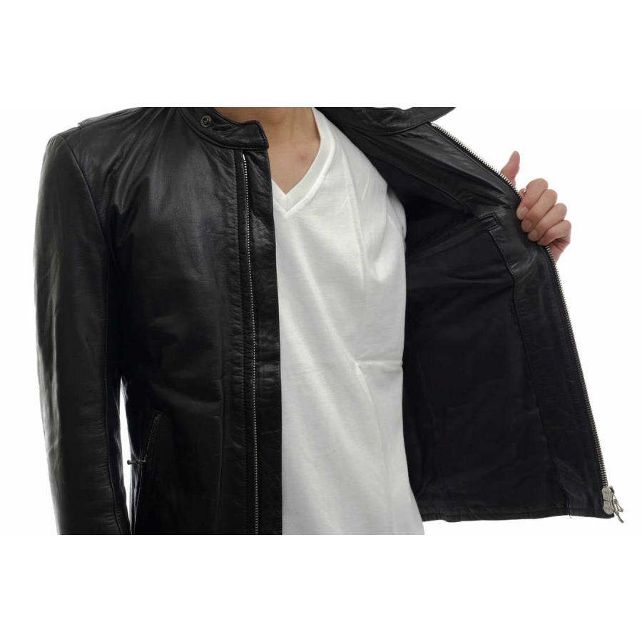 LITHIUM HOMME リチウムオム シングルライダース LH28-0104 牛革