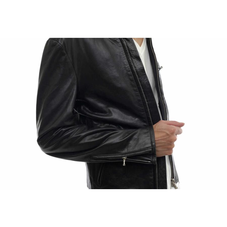 【LITHIUM HOMME】リチウムオム シングルライダース 40 予約商品] LEATHER SINGLE RIDERS JACKET | レザーシングル