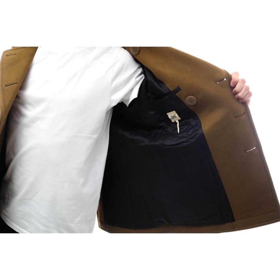 Scye サイ Pコート 5113-73507 カシミヤ混メルトン 牛革 : Desir Yahoo