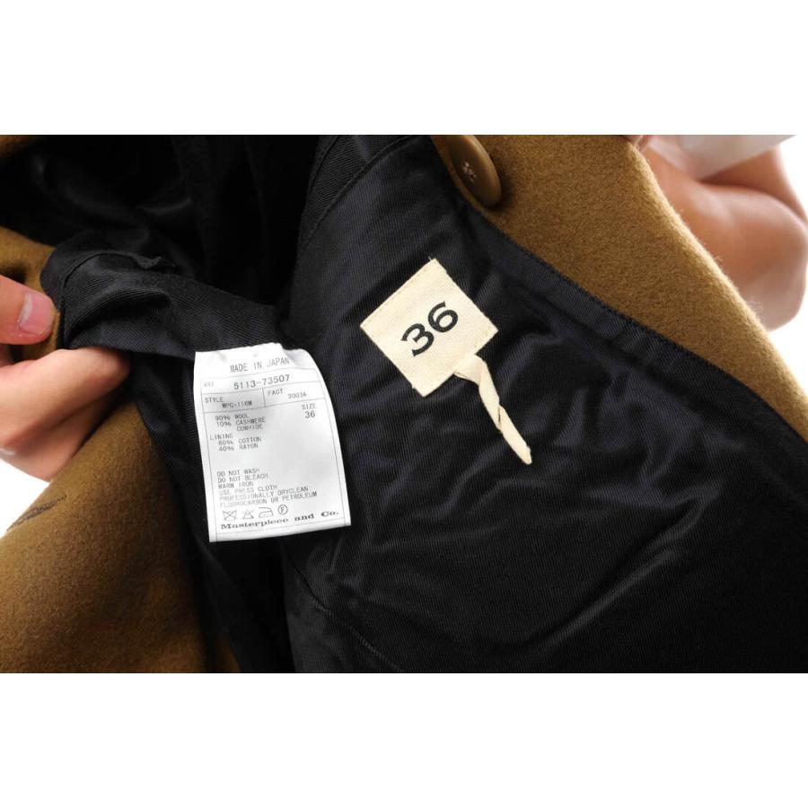 Scye サイ Pコート 5113-73507 カシミヤ混メルトン 牛革 : Desir Yahoo