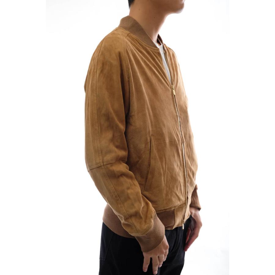 ARTISAN アルチザン ブルゾン 59-31LF01 ゴートレザー 山羊革 裏地花柄