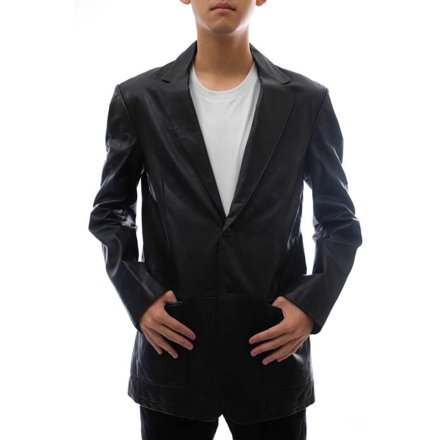 ○ディーケーエヌワイ DKNY 羊革 シープスキン テーラードジャケット シングルブレスト メンズ 【中古】 中古 DKNY ディーケーエヌワイ テーラードジャケット 羊革 シープスキン