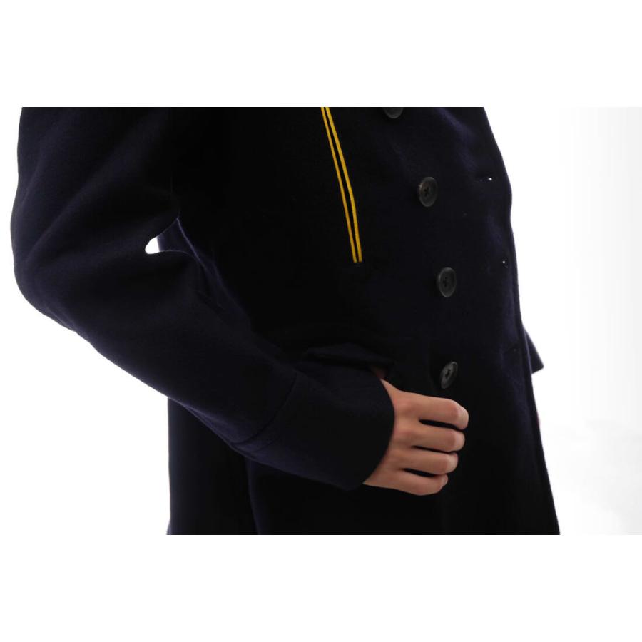 ○サイ Scye メルトン Pコート MPG-714-001 イエローパイピング メンズ 【中古】 中古 Scye サイ Pコート MPG-714-001 メルトン イエローパイピング : Desir