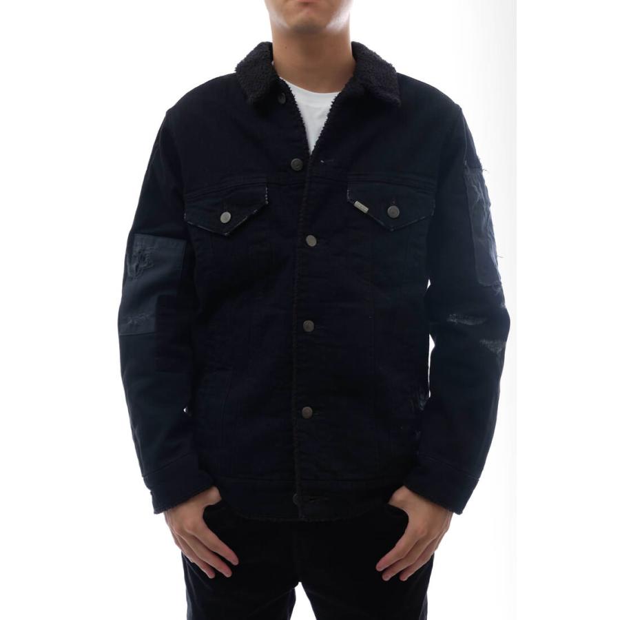 ○エイケイエム AKM  トラッカージャケット B298 PATCHWORK BOA 3RD ストレッチ デニム ヴィンテージ加工 ボア メンズ 【中古】 中古 AKM エイケイエム トラッカージャケット B298 PATCHWORK BOA 3RD